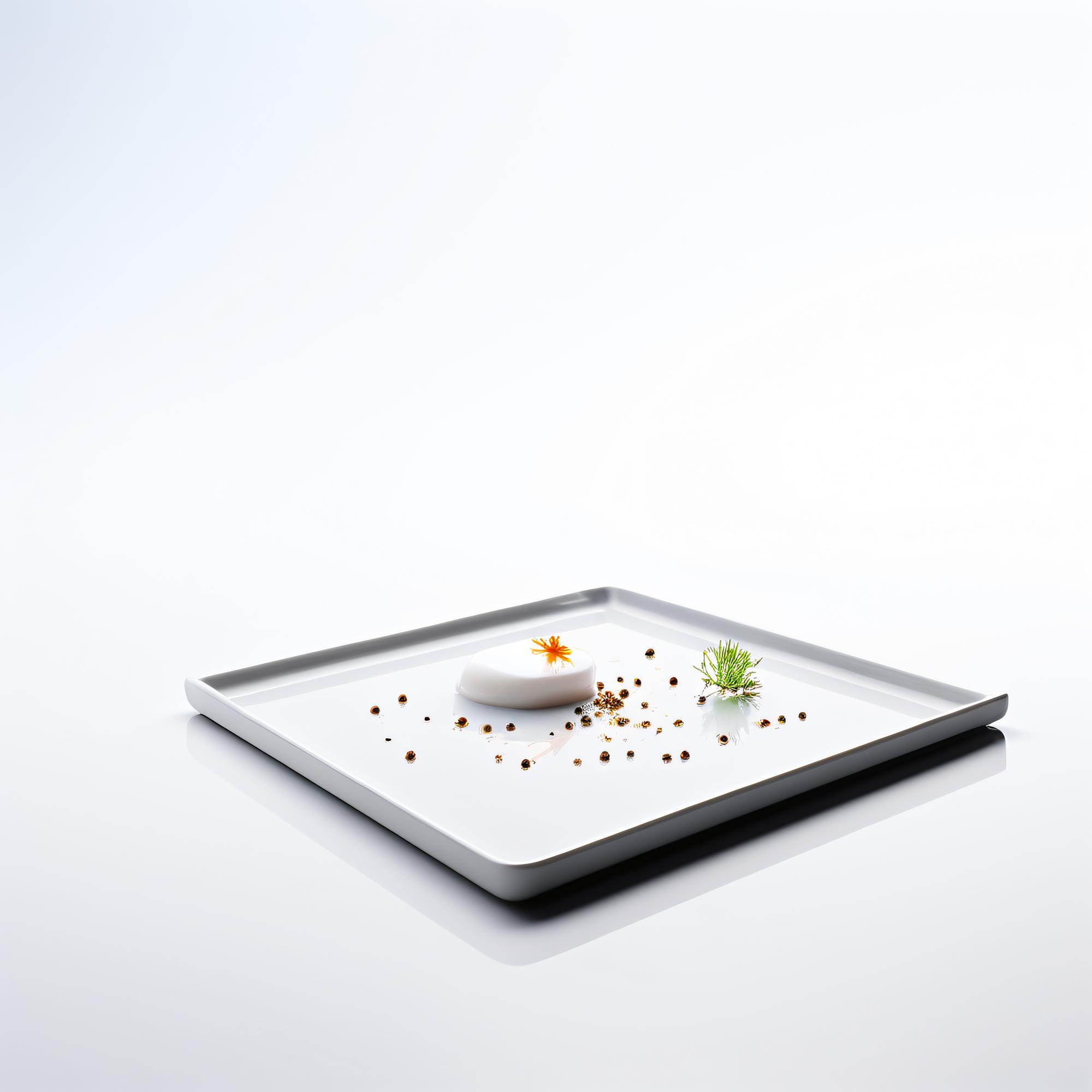 Tray of ready-to-assemble components for a meal